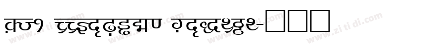 DV1 TTYogesh Normal字体转换 DV1 TTYogesh Normal字体转换